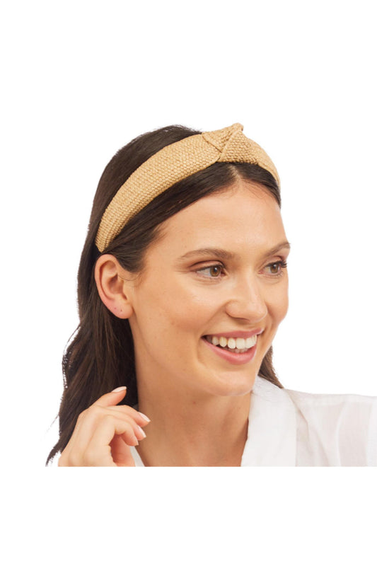 WOVEN RAFFIA HEADBAND