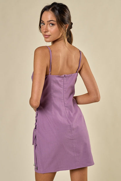 Wrap Front Mini Dress